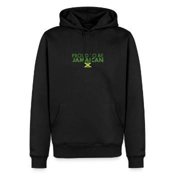 Proud To Be Jamaican Jamaika Jamaikanische Flagge - Männer Premium Bio Hoodie - Schwarz - Vorne - Nico (187cm)