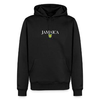 Jamaica Jamaika Jamaikanische Flagge - Männer Premium Bio Hoodie - Schwarz - Vorne - Nico (187cm)
