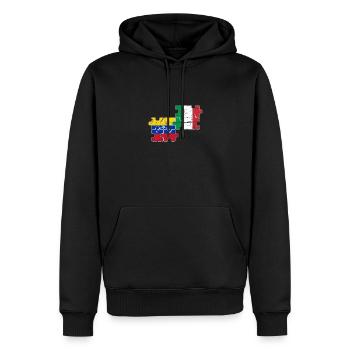 Venezuela Italien Flagge Italiener Venezolaner - Männer Premium Bio Hoodie - Schwarz - Vorne - Nico (187cm)