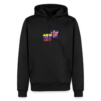 Venezuela Uk Flag Britischer Venezolaner - Männer Premium Bio Hoodie - Schwarz - Vorne - Nico (187cm)