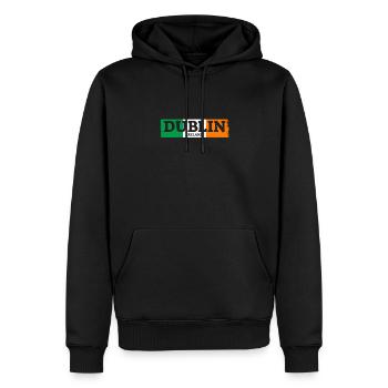 Dublin Ireland Irland Irische Flagge Stolzer Ire - Männer Premium Bio Hoodie - Schwarz - Vorne - Nico (187cm)
