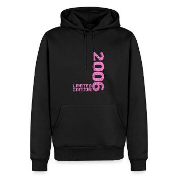 Limited Edition 2006 18th Birthday Gift - Men’s Premium Organic Hoodie - black - Front - Nico (187cm)