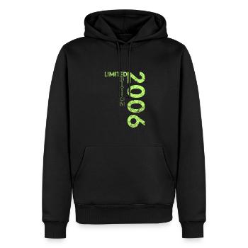 Limited Edition 2006 18th Birthday Gift - Men’s Premium Organic Hoodie - black - Front - Nico (187cm)