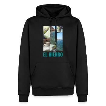 El Hierro Sommer Sonne Strand Meer Palmen Urlaub - Männer Premium Bio Hoodie - Schwarz - Vorne - Nico (187cm)