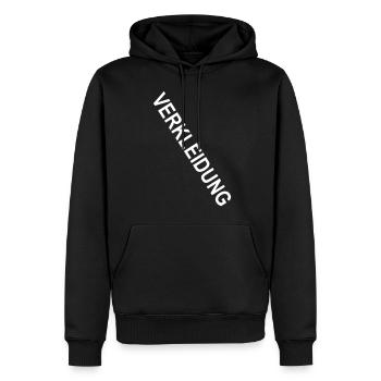 Verkleidet Verkleidung Faschingsmuffel Kein Kostüm - Männer Premium Bio Hoodie - Schwarz - Vorne - Nico (187cm)