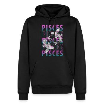 Zodiac Horoscope Constellation Zodiac - Men’s Premium Organic Hoodie - black - Front - Nico (187cm)