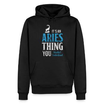 Horoskop Astrologie Aberglaube Stolz - Männer Premium Bio Hoodie - Schwarz - Vorne - Nico (187cm)