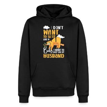 Schlaf Schlummern Entspannen Bett - Männer Premium Bio Hoodie - Schwarz - Vorne - Nico (187cm)