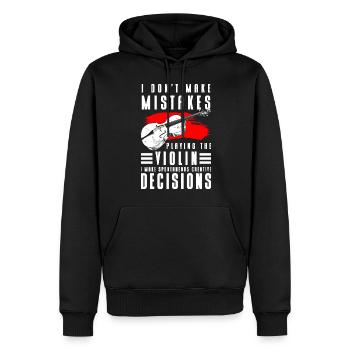 Musiker Kunst Lifestyle Unterhalter - Männer Premium Bio Hoodie - Schwarz - Vorne - Nico (187cm)