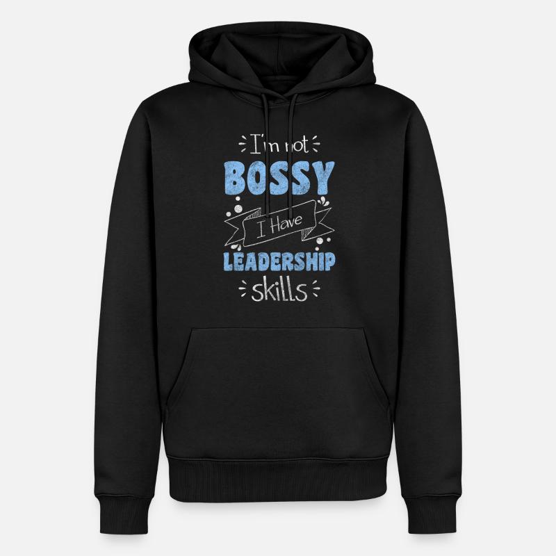 Chef Vorgesetzter Team - Männer Premium Bio Hoodie - Schwarz