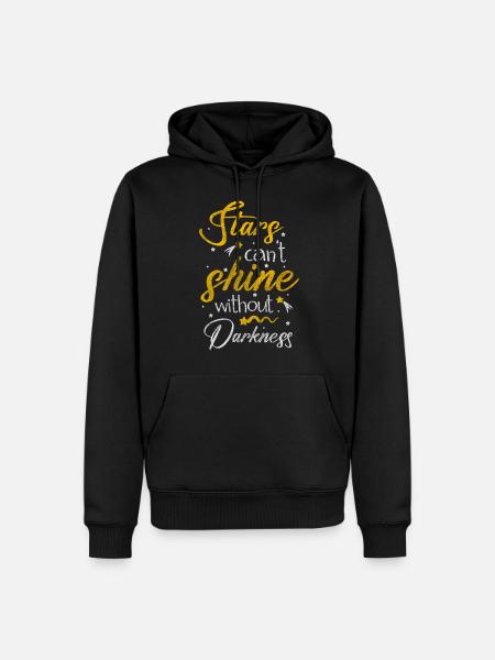 Star, Sky, Space, Night Sky - Men’s Premium Organic Hoodie - black