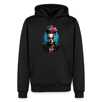 Apocalypse Chic : Gamer Girl Edition - Sweat à capuche Premium bio Homme - noir - Devant - Nico (187cm)