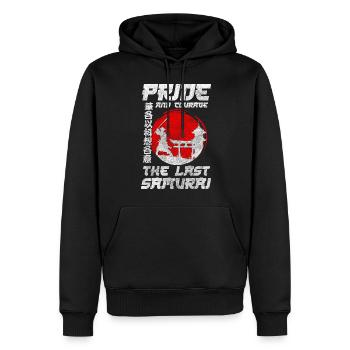 Combattant Épée Honneur Ninja - Sweat à capuche Premium bio Homme - noir - Devant - Nico (187cm)