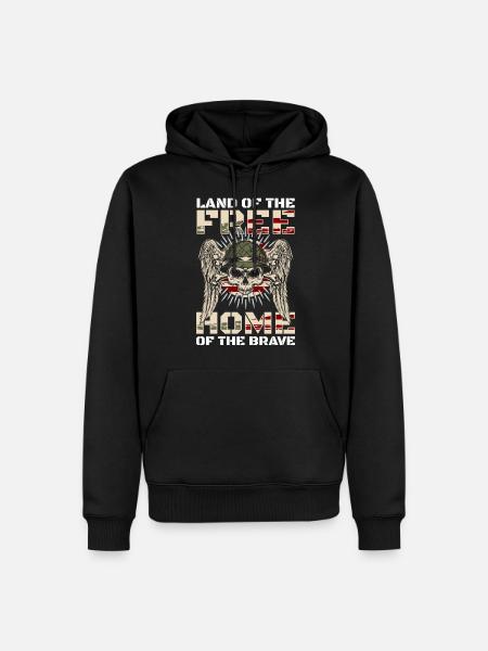 America Patriot - Men’s Premium Organic Hoodie - black