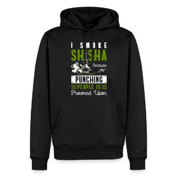 Wasserpfeife Rauch Türkisch Smoken - Männer Premium Bio Hoodie - Schwarz - Vorne - Nico (187cm)