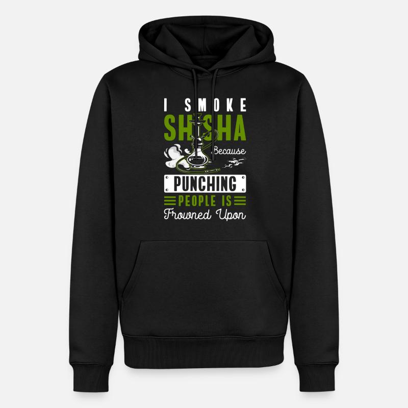Fumée de narguilé Fumer turc - Sweat à capuche Premium bio Homme - noir