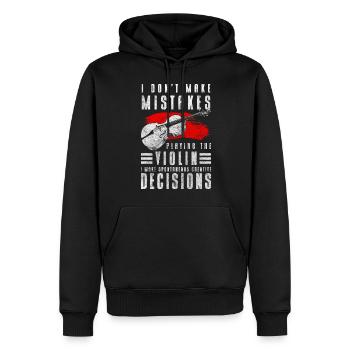 Straßenmusiker Spende - Männer Premium Bio Hoodie - Schwarz - Vorne - Nico (187cm)