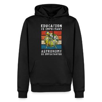 Universum Galaxie Hobby - Männer Premium Bio Hoodie - Schwarz - Vorne - Nico (187cm)