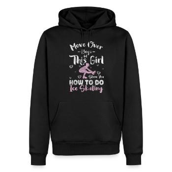 Patineurs Crème glacée Sports d’hiver Danse sur glace - Sweat à capuche Premium bio Homme - noir - Devant - Nico (187cm)