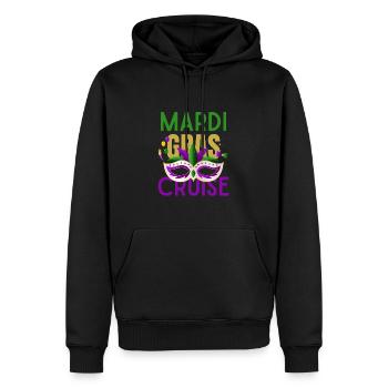 Mardi Gras Cruise 2026 Passende Familienfeier - Männer Premium Bio Hoodie - Schwarz - Vorne - Nico (187cm)