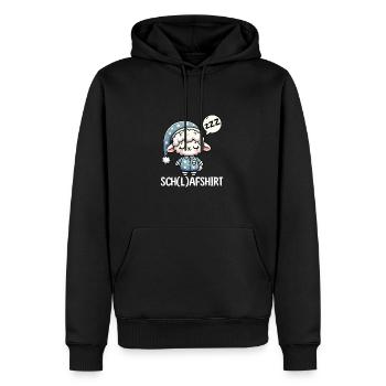 Niedliches Schaf Schlafshirt Napping Pyjama - Männer Premium Bio Hoodie - Schwarz - Vorne - Nico (187cm)