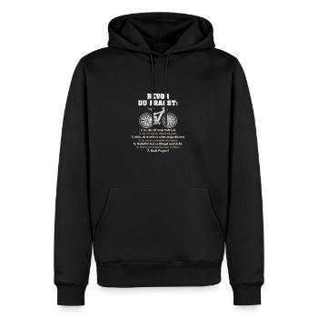 Bevor Du Fragst Fahrrad Mountainbike - Männer Premium Bio Hoodie - Schwarz - Vorne - Nico (187cm)