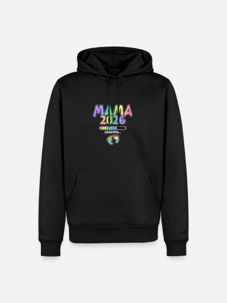 Mama 2026 Loading - Männer Premium Bio Hoodie - Schwarz