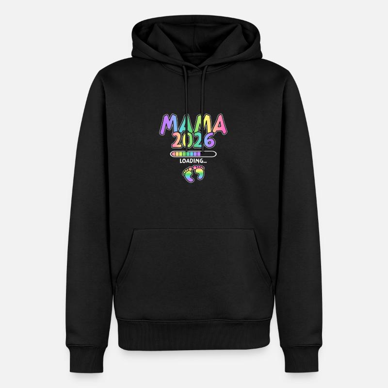 Mama 2026 Loading - Männer Premium Bio Hoodie - Schwarz