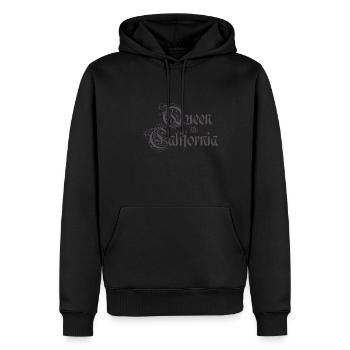 Queen of California - Men’s Premium Organic Hoodie - black - Front - Nico (187cm)