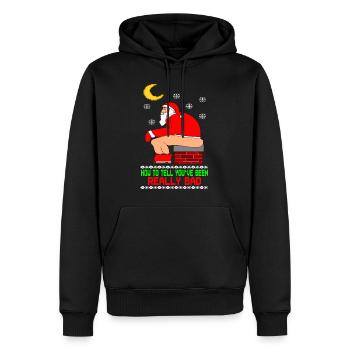 Really Bad Ugly Christmas - Men’s Premium Organic Hoodie - black - Front - Nico (187cm)