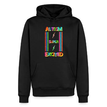 Autismus - Männer Premium Bio Hoodie - Schwarz - Vorne - Nico (187cm)