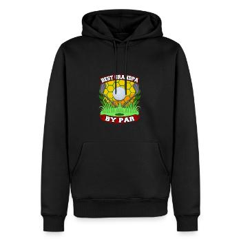 Best Grandpa By Par Golfen Großvater Golfer Opa - Männer Premium Bio Hoodie - Schwarz - Vorne - Nico (187cm)