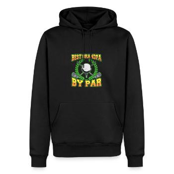 Best Grandpa By Par Golfen Großvater Golfer Opa - Männer Premium Bio Hoodie - Schwarz - Vorne - Nico (187cm)