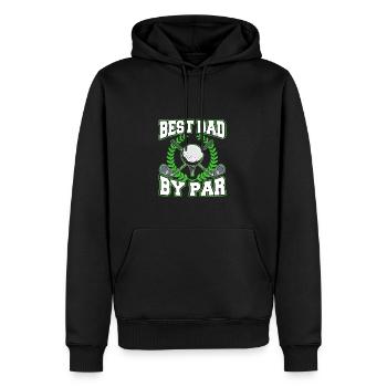 Meilleur père par Golfing Père Golfeur Papa - Sweat à capuche Premium bio Homme - noir - Devant - Nico (187cm)