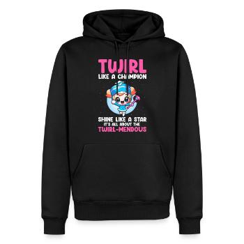 Stabdänzerin Design für Majorette - Männer Premium Bio Hoodie - Schwarz - Vorne - Nico (187cm)