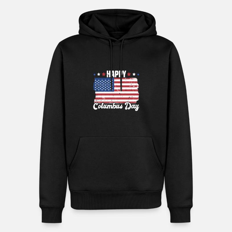 Christopher Columbus - Männer Premium Bio Hoodie - Schwarz
