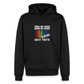 1972 geburtstag lgbt regenbogen pride birthday - Männer Premium Bio Hoodie - Schwarz - Vorne - Nico (187cm)