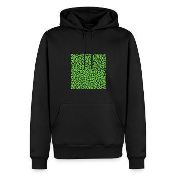 Peau d'animal avec style de couleur africaine - Sweat à capuche Premium bio Homme - noir - Devant - Nico (187cm)