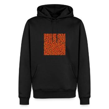 Peau d'animal avec style de couleur africaine - Sweat à capuche Premium bio Homme - noir - Devant - Nico (187cm)