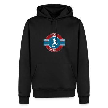 Futsal Hallenfußball Team Mannschaft Spieler Spiel - Männer Premium Bio Hoodie - Schwarz - Vorne - Nico (187cm)