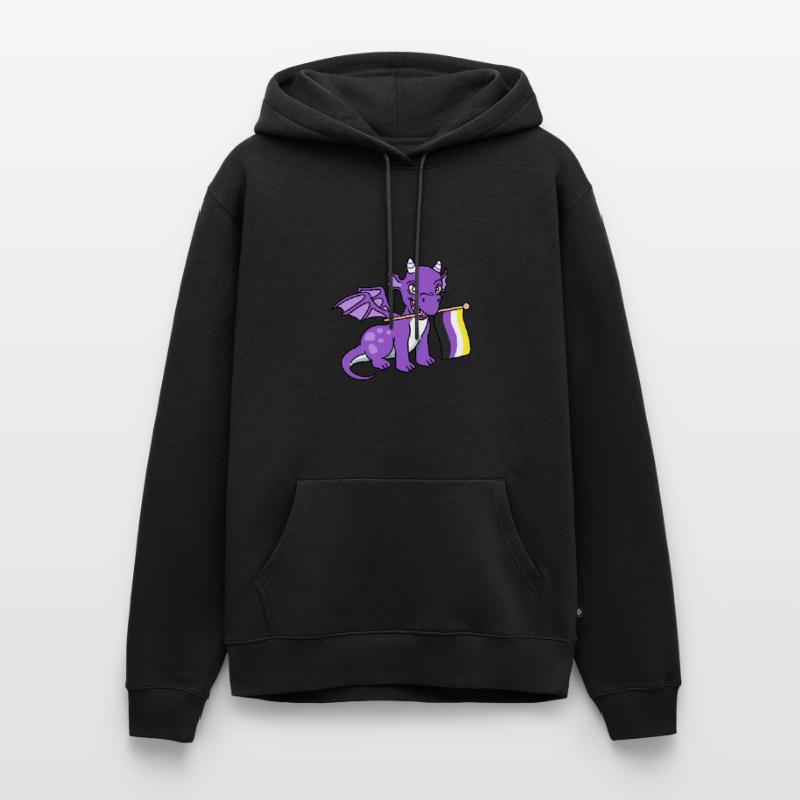 Nonbinary Pride Drache Nonbinary Pride Männer Premium Bio Hoodie