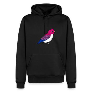 Bisexual Bird Bisexual Pride - Men’s Premium Organic Hoodie - black - Front - Nico (187cm)
