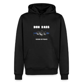 UKRAINE Donbass slava ukraini Sound of Ukraine - Männer Premium Bio Hoodie - Schwarz - Vorne - Nico (187cm)