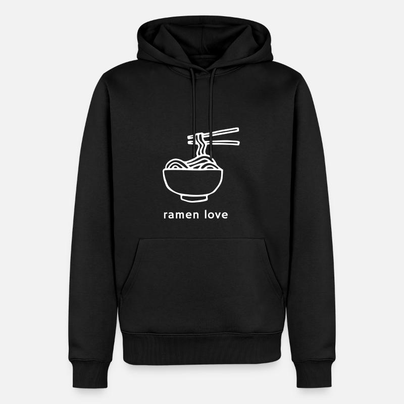 Ramen Love - Männer Premium Bio Hoodie - Schwarz