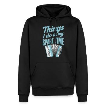 Akkordeon Akkordeonspieler Geschenk - Männer Premium Bio Hoodie - Schwarz - Vorne - Nico (187cm)