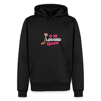 Bein Amputiert Arm Kämpfer Geschenk - Männer Premium Bio Hoodie - Schwarz - Vorne - Nico (187cm)