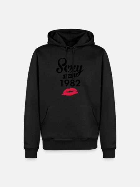 Sexy Since 1982 - Men’s Premium Organic Hoodie - black