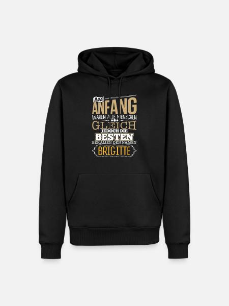 BRIGITTE - die Besten - Männer Premium Bio Hoodie - Schwarz