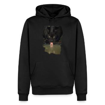 Tiere - Männer Premium Bio Hoodie - Schwarz - Vorne - Nico (187cm)