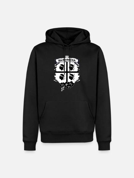 Sardaigne - Sweat à capuche Premium bio Homme - noir